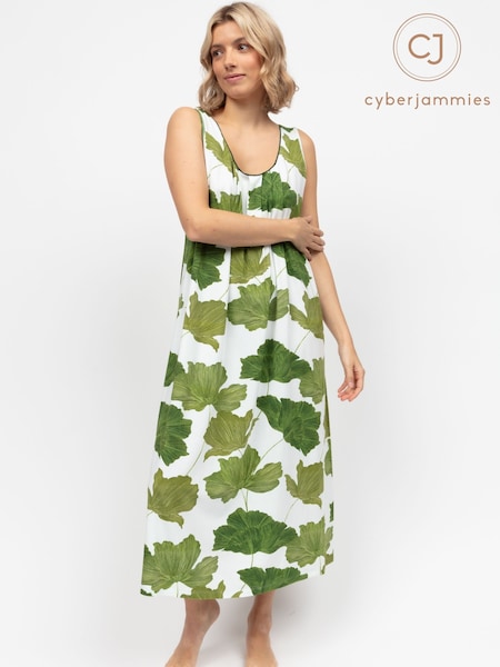Cyberjammies Green Printed Jersey Nightdress (W40470) | £35