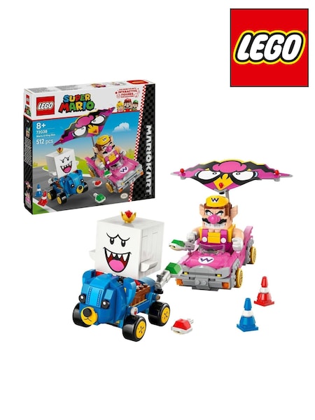 LEGO Super Wario and King Boo Figures and 2 Kart 72038 (W40475) | £45