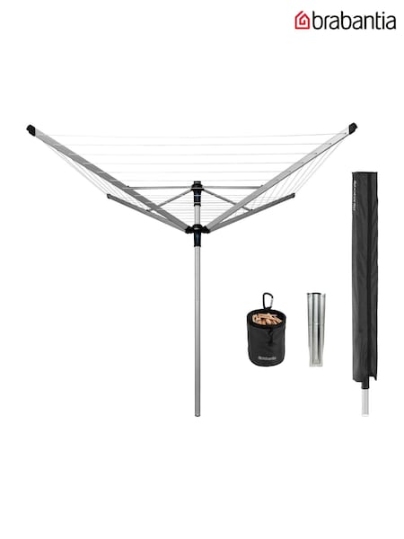Brabantia Metallic Grey Lift-O-Matic Advance Rotary with Accessories (W40588) | £130