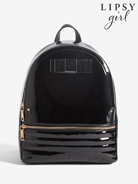 Lipsy Black Bow Detail School Backpack (W40783) | £28