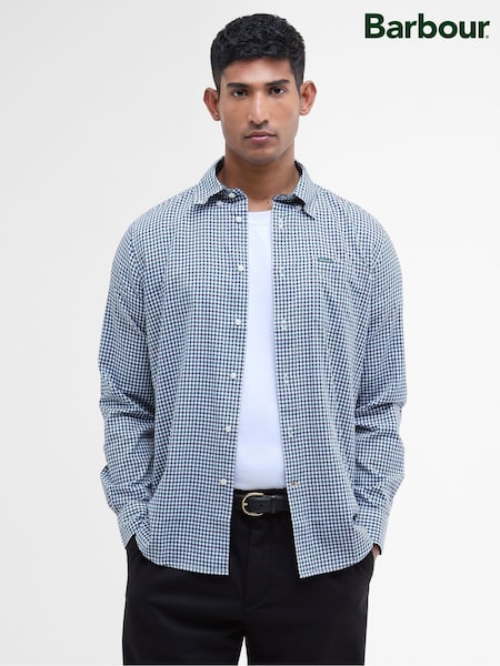 Barbour® Blue Padshaw Gingham Shirt (W40817) | £70