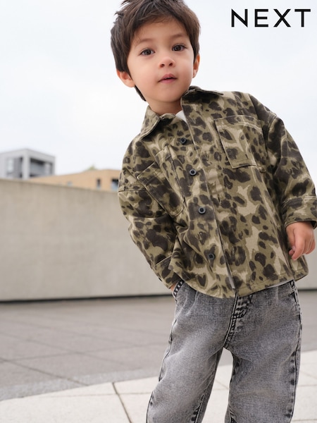 Camouflage 2PC Camoflauge Overshirt & T-Shirt Set (3mths-7yrs) (W40860) | £22 - £26