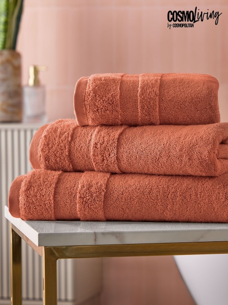 Cosmo Living 6 Pack Burnt Pink Supersoft Towel Bale (W40911) | £65