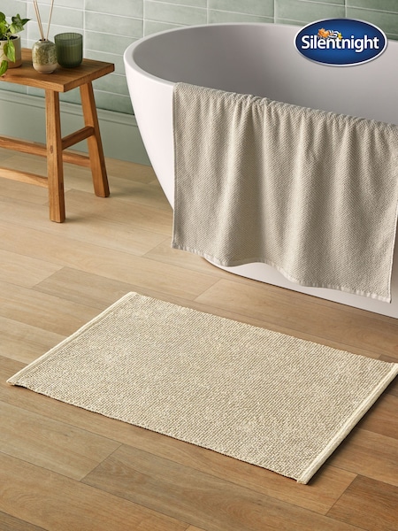 Silentnight Natural Textured Knot Bath Mat (W40963) | £20