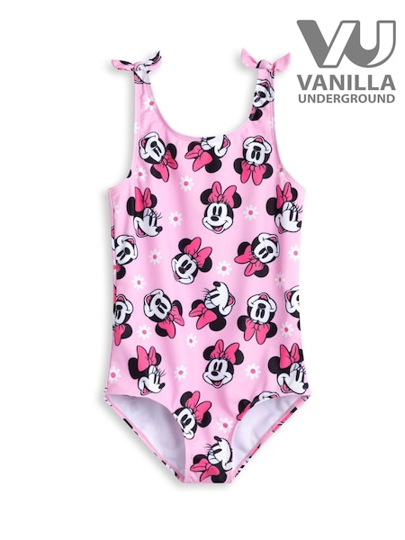 Vanilla Underground Pink Girls Disney Minnie Mouse Swimsuit (W40978) | £17