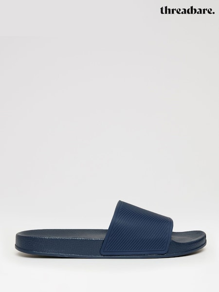 Threadbare Blue Sliders (W41001) | £20