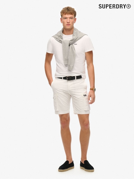 Superdry White Parachute Light Shorts (W41022) | £50