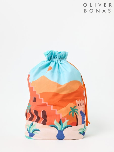 Oliver Bonas Multi Large Sunny Days Laundry Bag (W41129) | £25