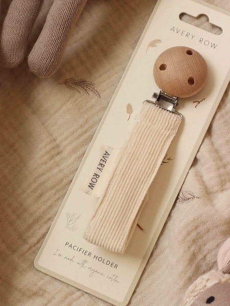 Avery Row Cream Pacifier Holder (W41152) | £15
