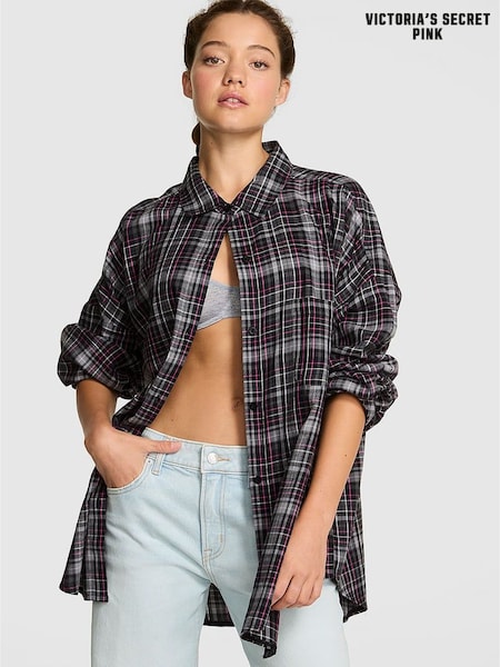 Victoria's Secret PINK Black Pyjama Shirt (W41203) | £35