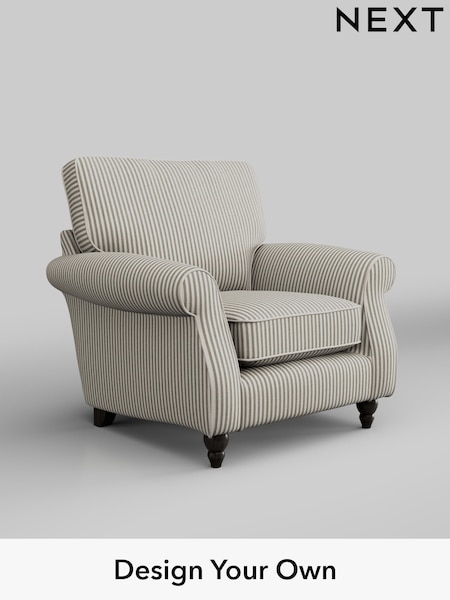 Chenille Stripe/Moss Green Ashford (W41516) | £875