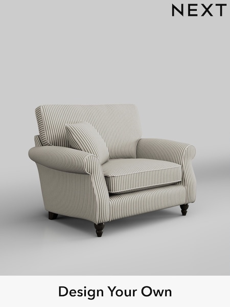 Chenille Stripe/Moss Green Ashford (W41516) | £975