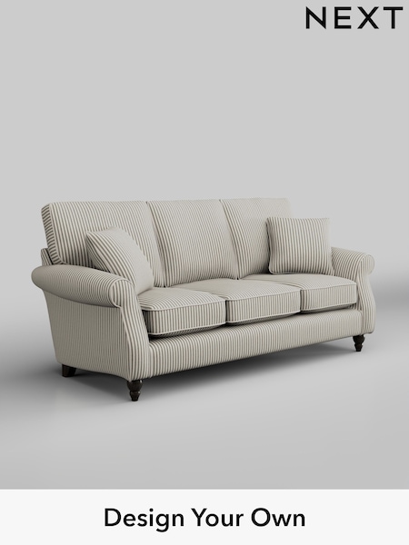 Chenille Stripe/Moss Green Ashford (W41516) | £1,375