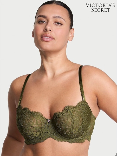 Victoria's Secret Green Chameleon Unlined Balcony Lace Bra (W41585) | £45