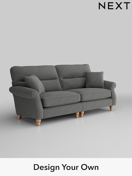 Chunky Chenille/Dark Grey Ashford Highback (W41652) | £1,525