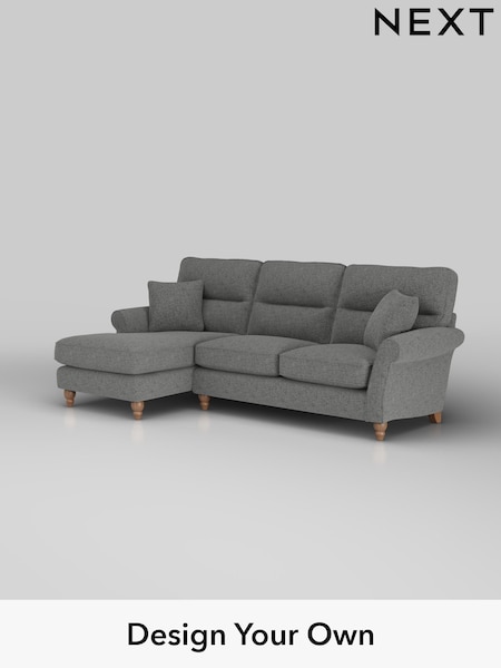 Chunky Chenille/Dark Grey Ashford Highback (W41652) | £2,050