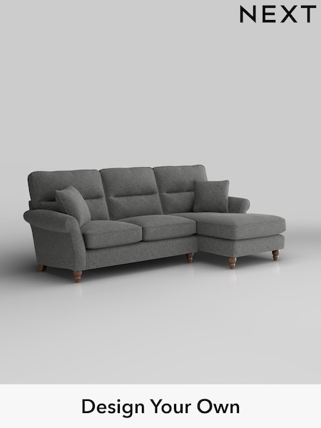 Chunky Chenille/Dark Grey Ashford Highback (W41652) | £2,050