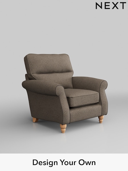 Chunky Weave/Dark Natural Ashford Highback (W41663) | £925