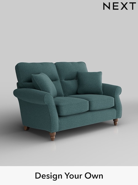 Chunky Chenille/Mid Teal Green Ashford Highback (W41671) | £1,225