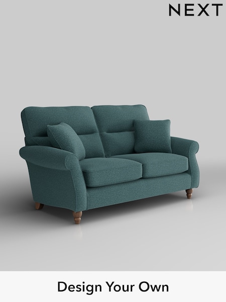 Chunky Chenille/Mid Teal Green Ashford Highback (W41671) | £1,325