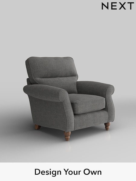 Chunky Texture/Dark Grey Ashford Highback (W41685) | £925