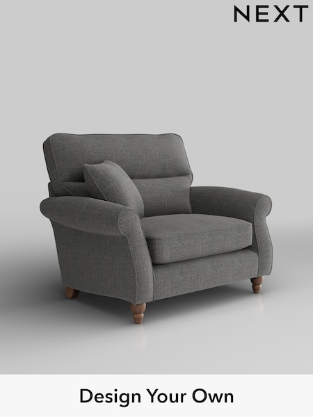 Chunky Texture/Dark Grey Ashford Highback (W41685) | £1,025