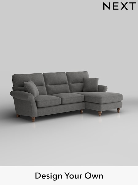 Chunky Texture/Dark Grey Ashford Highback (W41685) | £2,050
