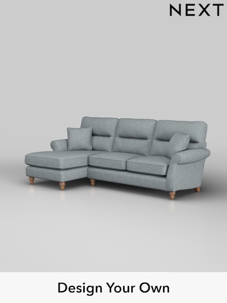 Chunky Weave/Mid Blue Ashford Highback (W41692) | £2,050