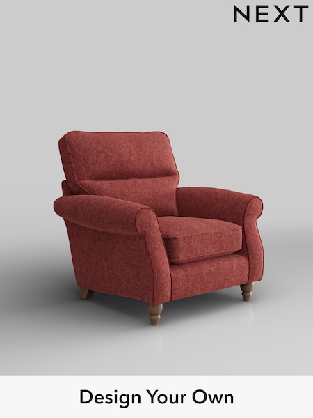 Cotswold Chenille/Dark Terracotta Orange Ashford Highback (W41699) | £925