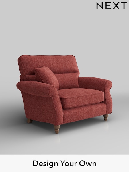Cotswold Chenille/Dark Terracotta Orange Ashford Highback (W41699) | £1,025