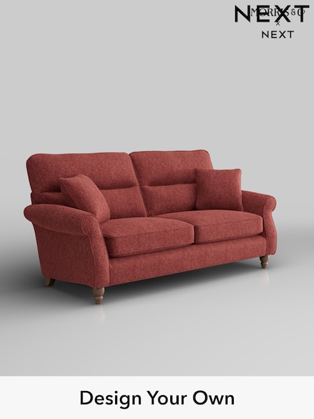 Cotswold Chenille/Dark Terracotta Orange Ashford Highback (W41699) | £1,425