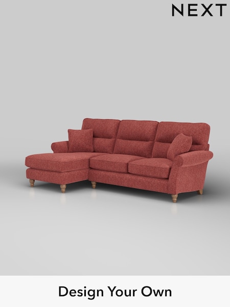 Cotswold Chenille/Dark Terracotta Orange Ashford Highback (W41699) | £2,050