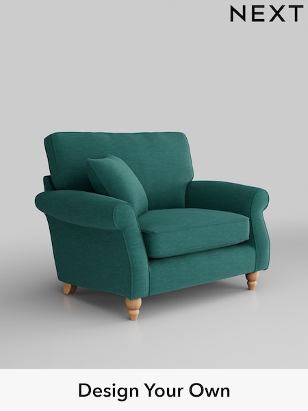 Fine Chenille Easy Clean/Dark Juniper Green Ashford (W41712) | £975