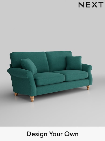 Fine Chenille Easy Clean/Dark Juniper Green Ashford (W41712) | £1,375