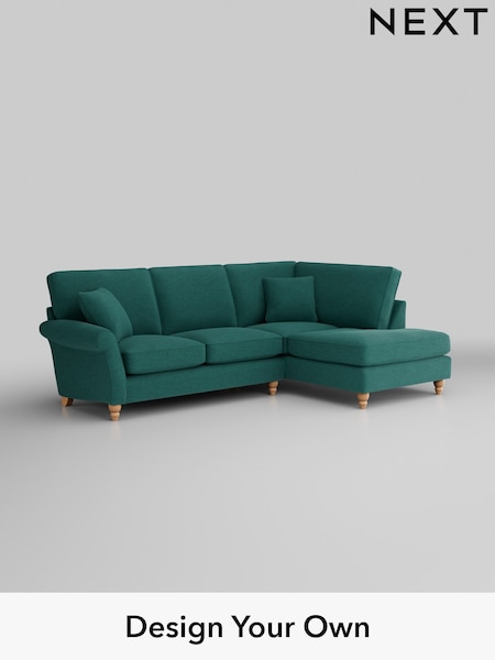 Fine Chenille Easy Clean/Dark Juniper Green Ashford (W41712) | £2,025