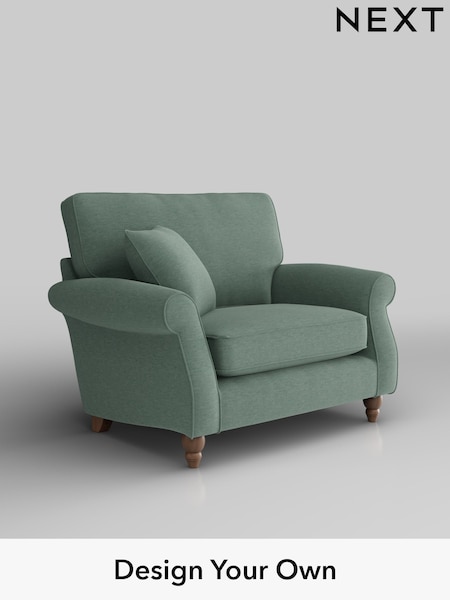 Fine Chenille Easy Clean/Light Forest Green Ashford (W41713) | £975