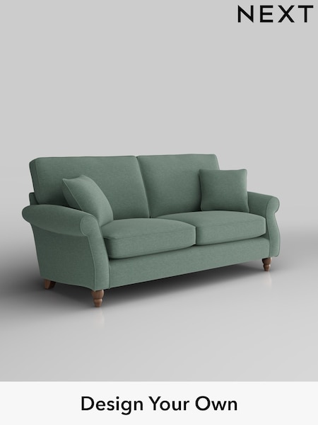 Fine Chenille Easy Clean/Light Forest Green Ashford (W41713) | £1,375