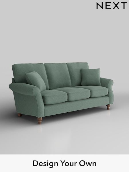 Fine Chenille Easy Clean/Light Forest Green Ashford (W41713) | £1,375