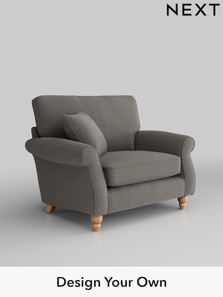 Fine Chenille Easy Clean/Dark Smoke Grey Ashford (W41716) | £975
