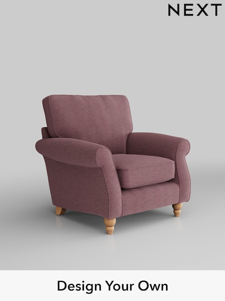 Fine Chenille Easy Clean/Mid Mulberry Purple Ashford (W41718) | £875