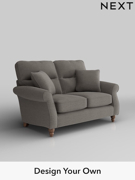 Fine Chenille Easy Clean/Dark Smoke Grey Ashford Highback (W41719) | £1,225