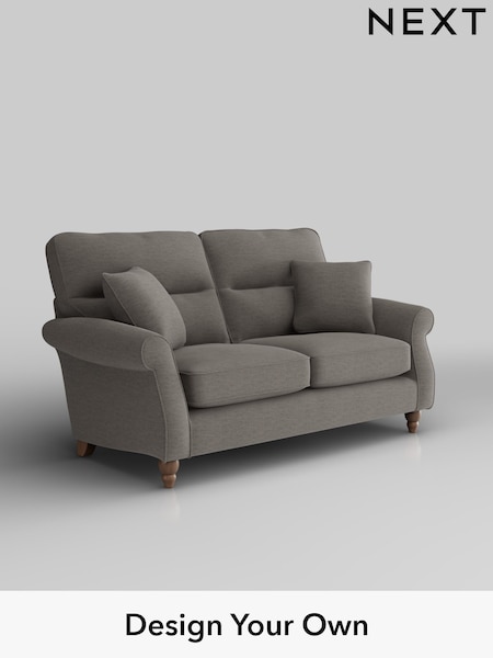 Fine Chenille Easy Clean/Dark Smoke Grey Ashford Highback (W41719) | £1,325