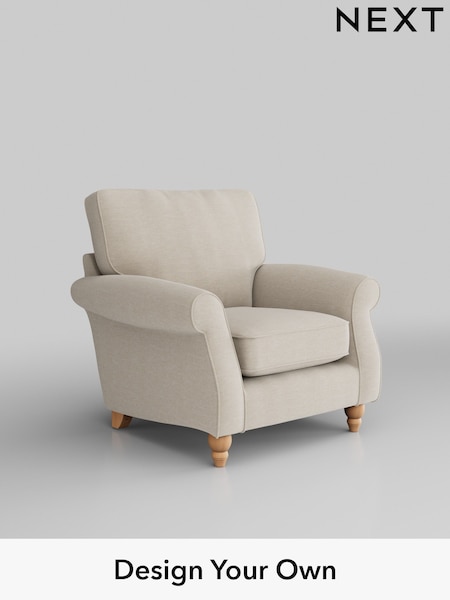 Fine Chenille Easy Clean/Oyster Ashford (W41722) | £875