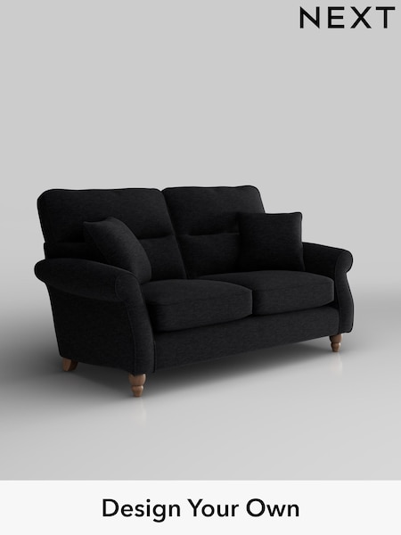 Fine Chenille Easy Clean/Black Ashford Highback (W41725) | £1,325