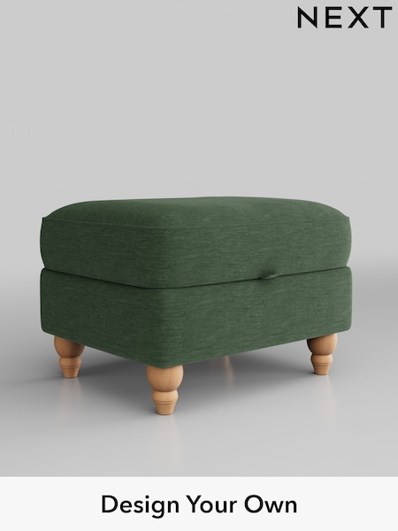 Fine Chenille Easy Clean/Mid Khaki Green Ashford Highback (W41739) | £499