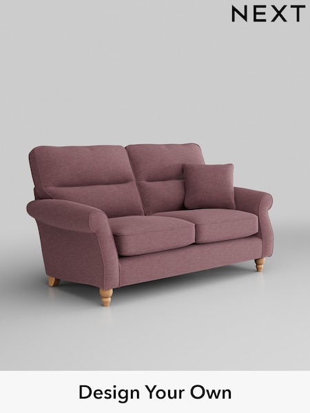 Fine Chenille Easy Clean/Mid Mulberry Purple Ashford Highback (W41740) | £1,325