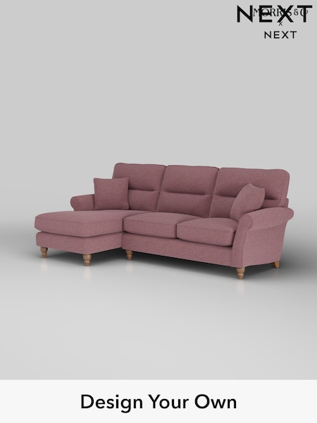 Fine Chenille Easy Clean/Mid Mulberry Purple Ashford Highback (W41740) | £2,050