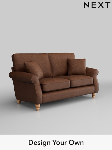 Monza Faux Leather Easy Clean/Chestnut Brown Ashford (W41750) | £1,275