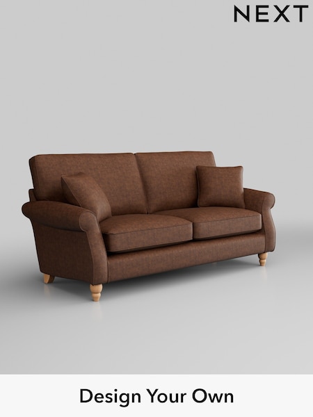 Monza Faux Leather Easy Clean/Chestnut Brown Ashford (W41750) | £1,375