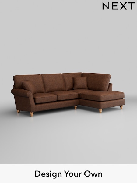Monza Faux Leather Easy Clean/Chestnut Brown Ashford (W41750) | £2,025